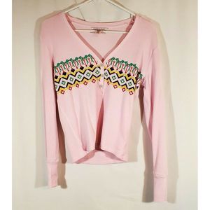 Pink Victoria's Secret Thermal Sleep Shirt Small